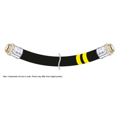 Aviation hose ELAFLEX HD-C 2" Length 25m / tinned brass Spannloc MM 2''1/2 BSPP fittings