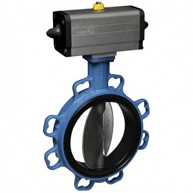 Pneumatic butterfly valve Ã80 single acting actuator