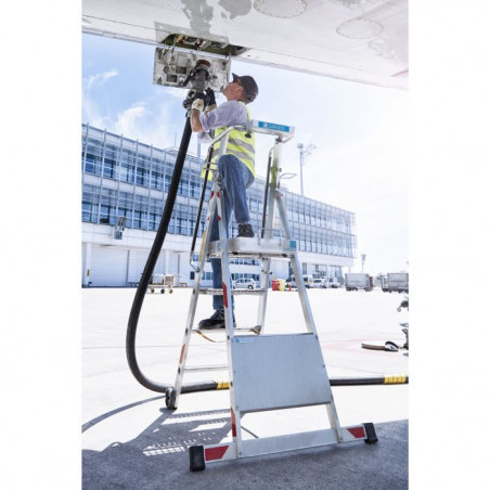Refuelling step ladder ZARGES 4+1 PTF: 130cm - Image 4