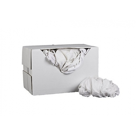 White cotton sheeting rags for workshops (per 10kg) - Image 3