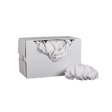 White cotton sheeting rags for workshops (per 10kg)